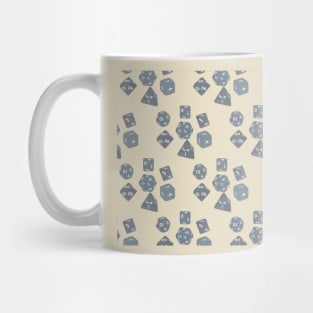 Dice Everywhere - Light Blue *Clear BG* Mug